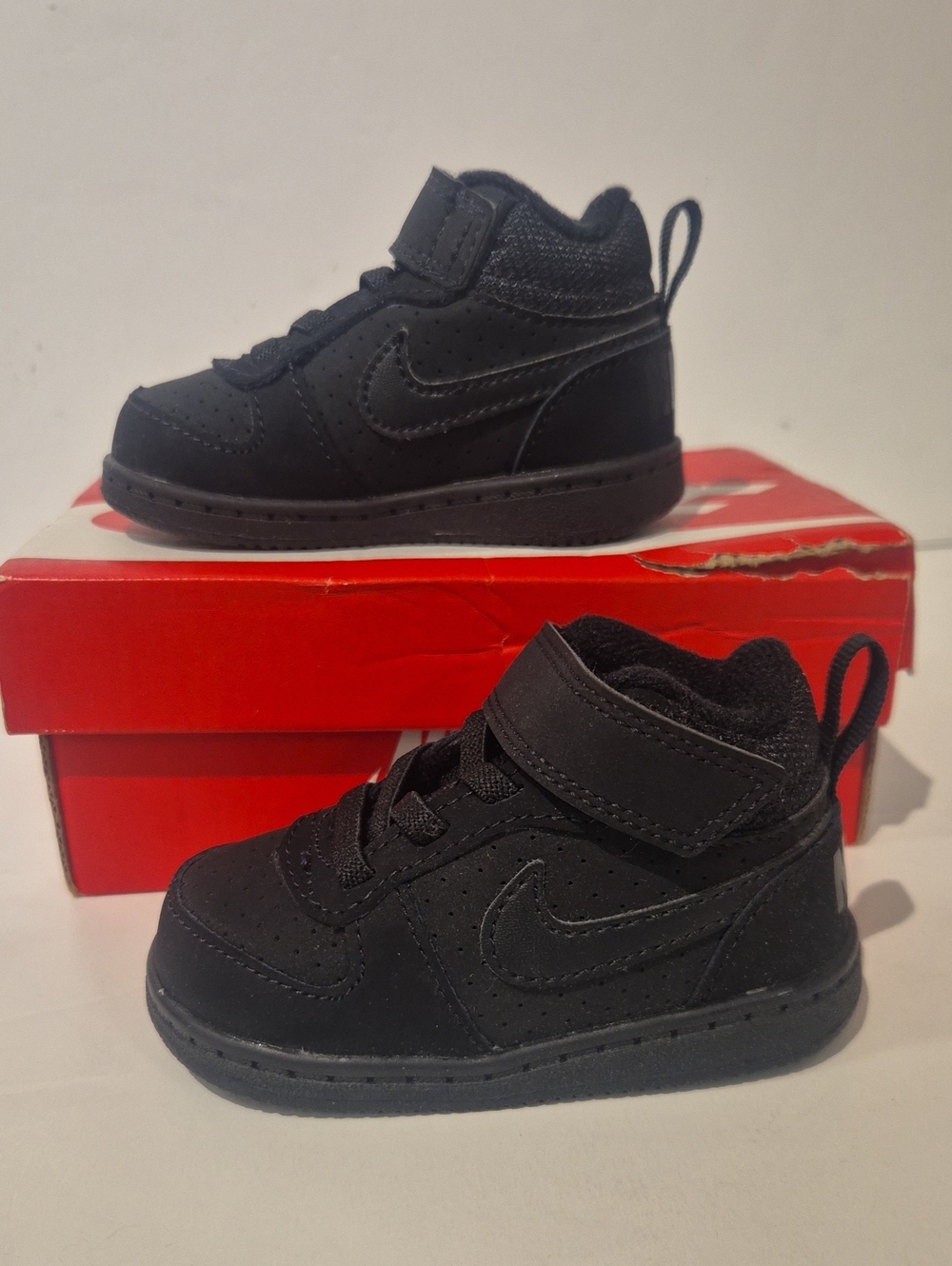 Nike Court Borough Mid (TD) Black with Box